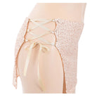 Shiny Sequined Crisscross Separates - Peach Passion