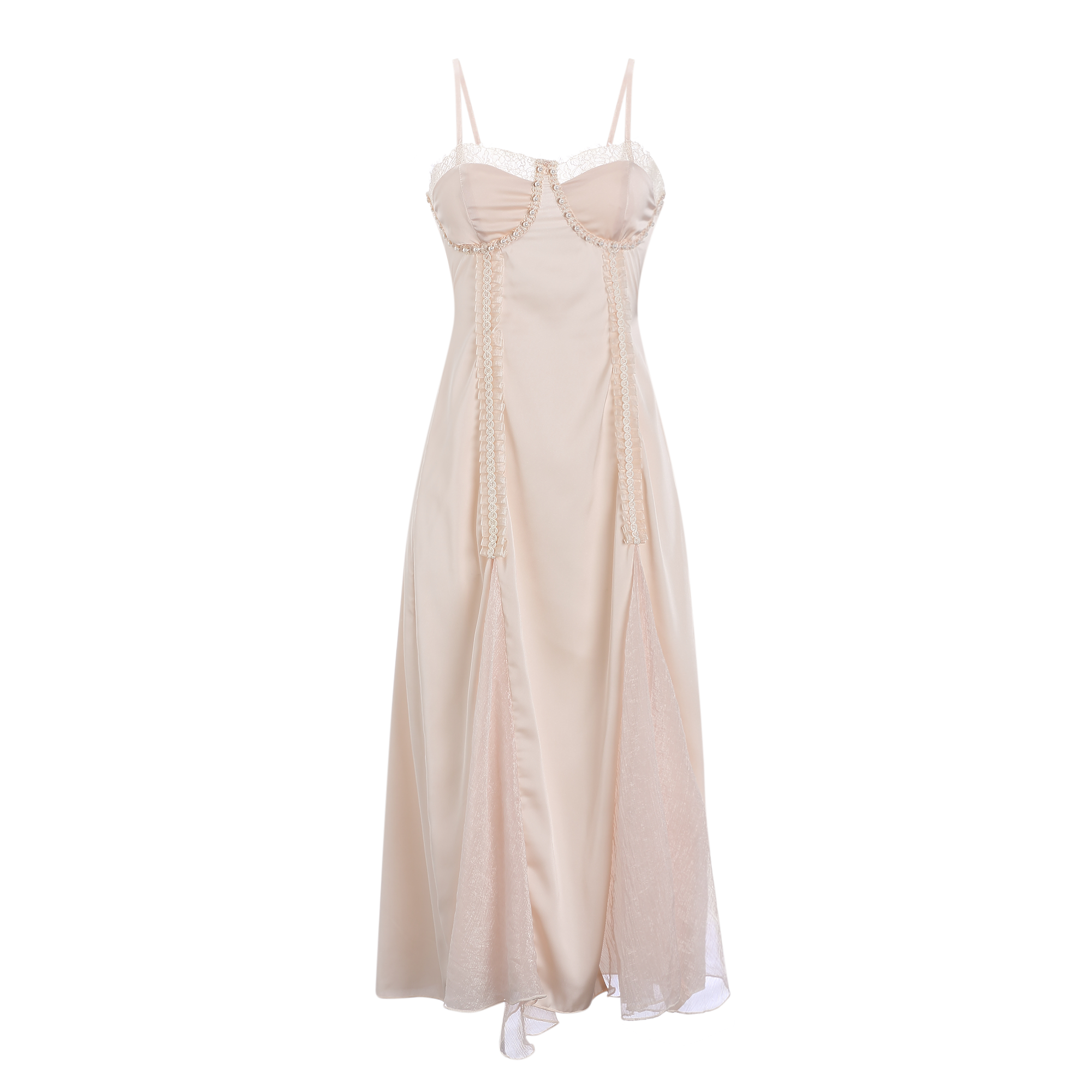 Sexy Solid Color Sweet Nightgown Robe Peach Passion