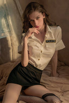 Sexy Police Officer Uniform Peach Passion