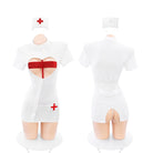 Heart Cutout Sequin Nurse Costume Peach Passion