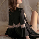 Steel Boned Lace Embroidered Nightgown Peach Passion