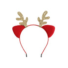 Strapless Backless Cute Christmas Reindeer Dress - Peach Passion