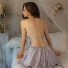 Sensual Butterfly Strap Nightgown Peach Passion