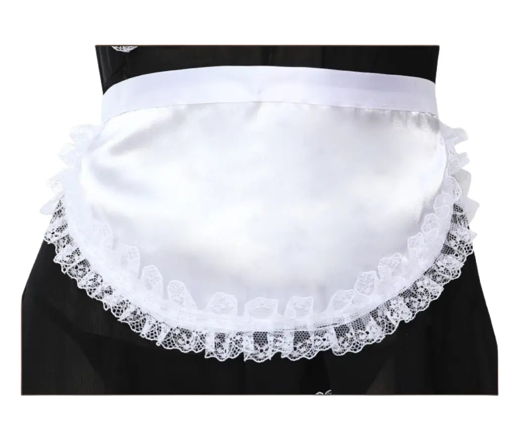 Rose Lace Sexy Maid Costume - Peach Passion