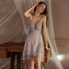 Padded Pure Desire Butterfly Strap Nightgown Peach Passion