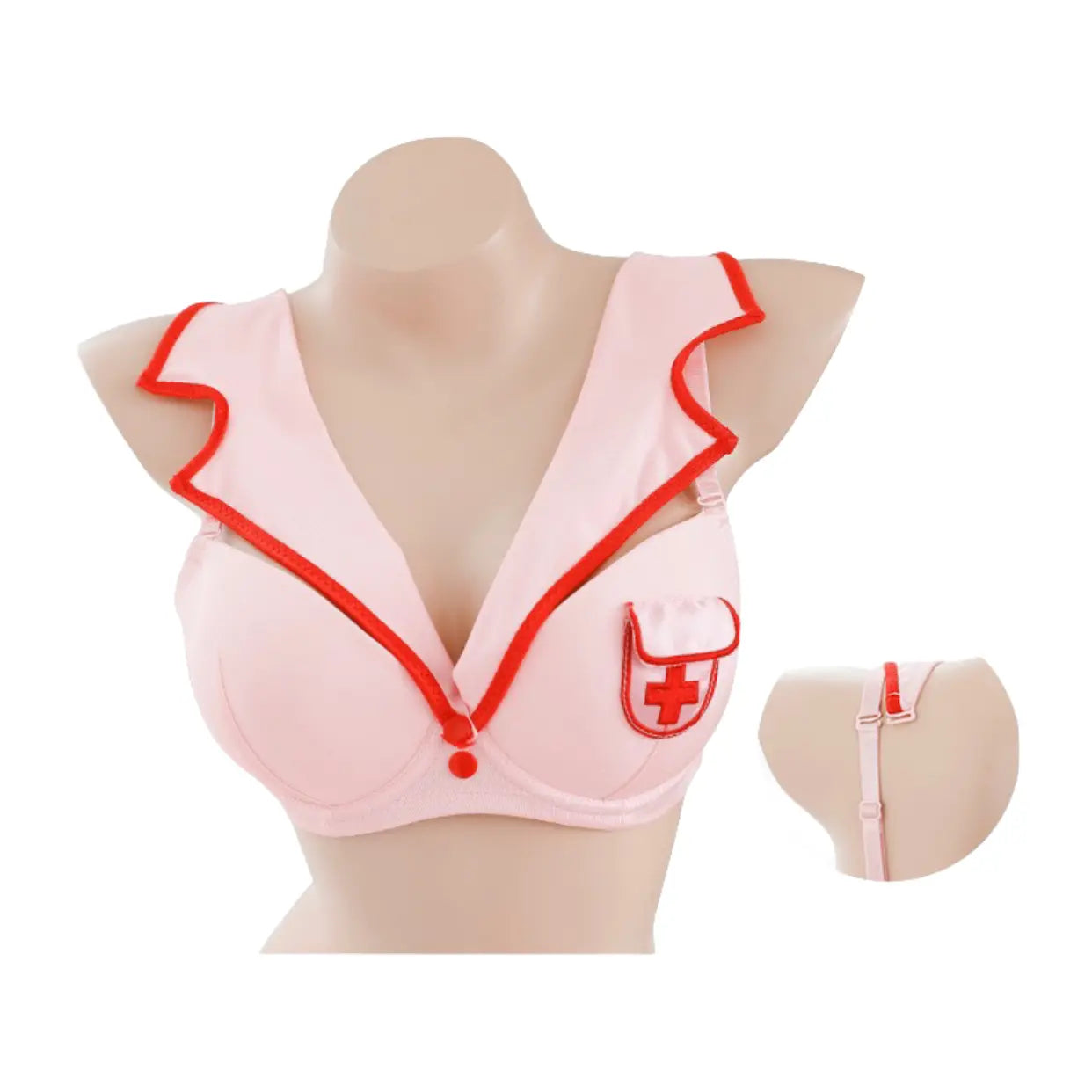 Padded Lace Nurse Set - Peach Passion