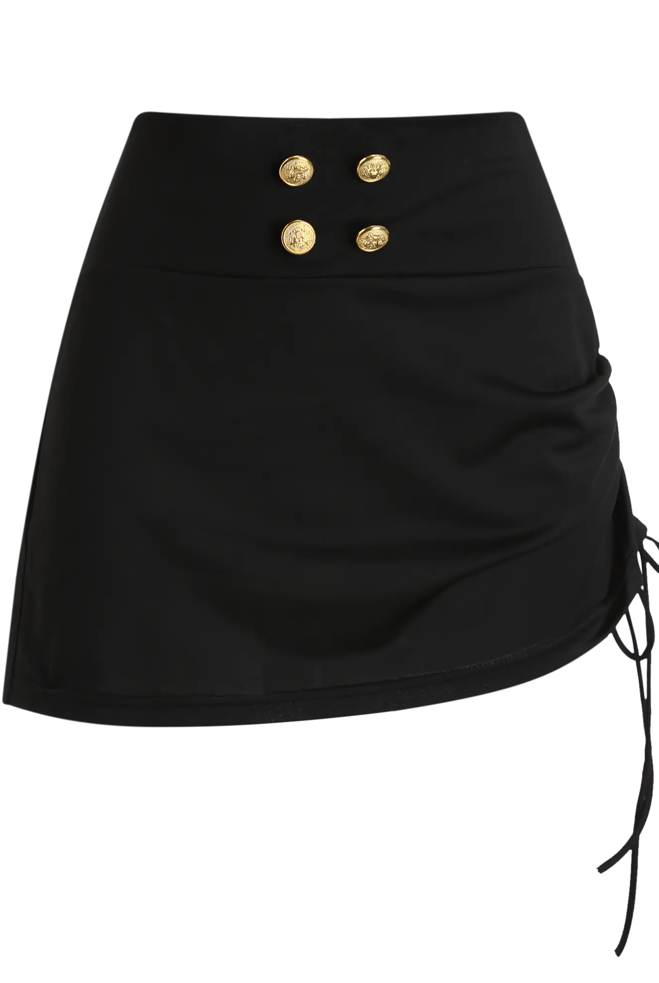 Seductive Sheer Shirt and Mini Skirt Flight Attendant Uniform Set Peach Passion