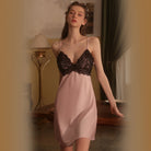 Sensual Backless Strap Nightwear Peach Passion