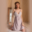 Sensual Backless Strap Nightwear Peach Passion