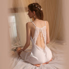 Sensual Backless Strap Nightwear Peach Passion