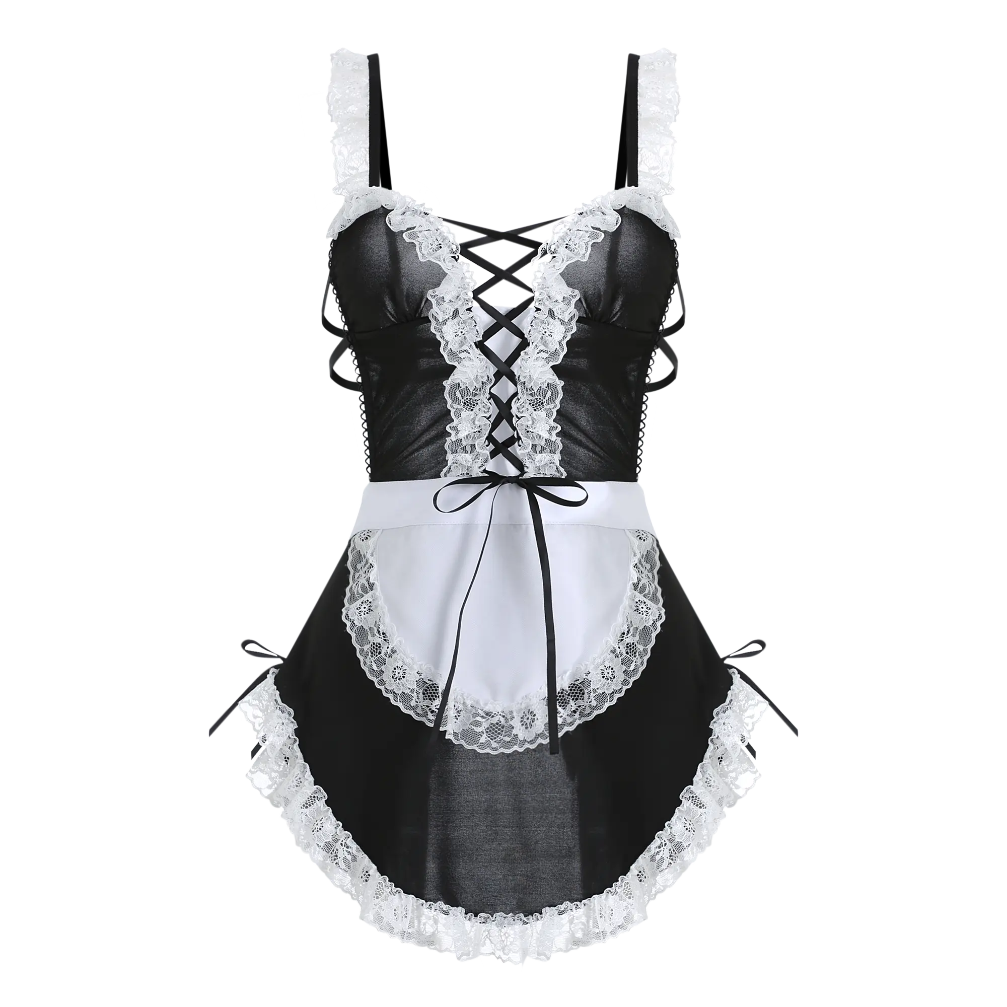 Seductive Innocent Maid Costume Peach Passion