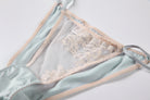 Sexy V-Neck Satin and Lace Camisole Lingerie Peach Passion