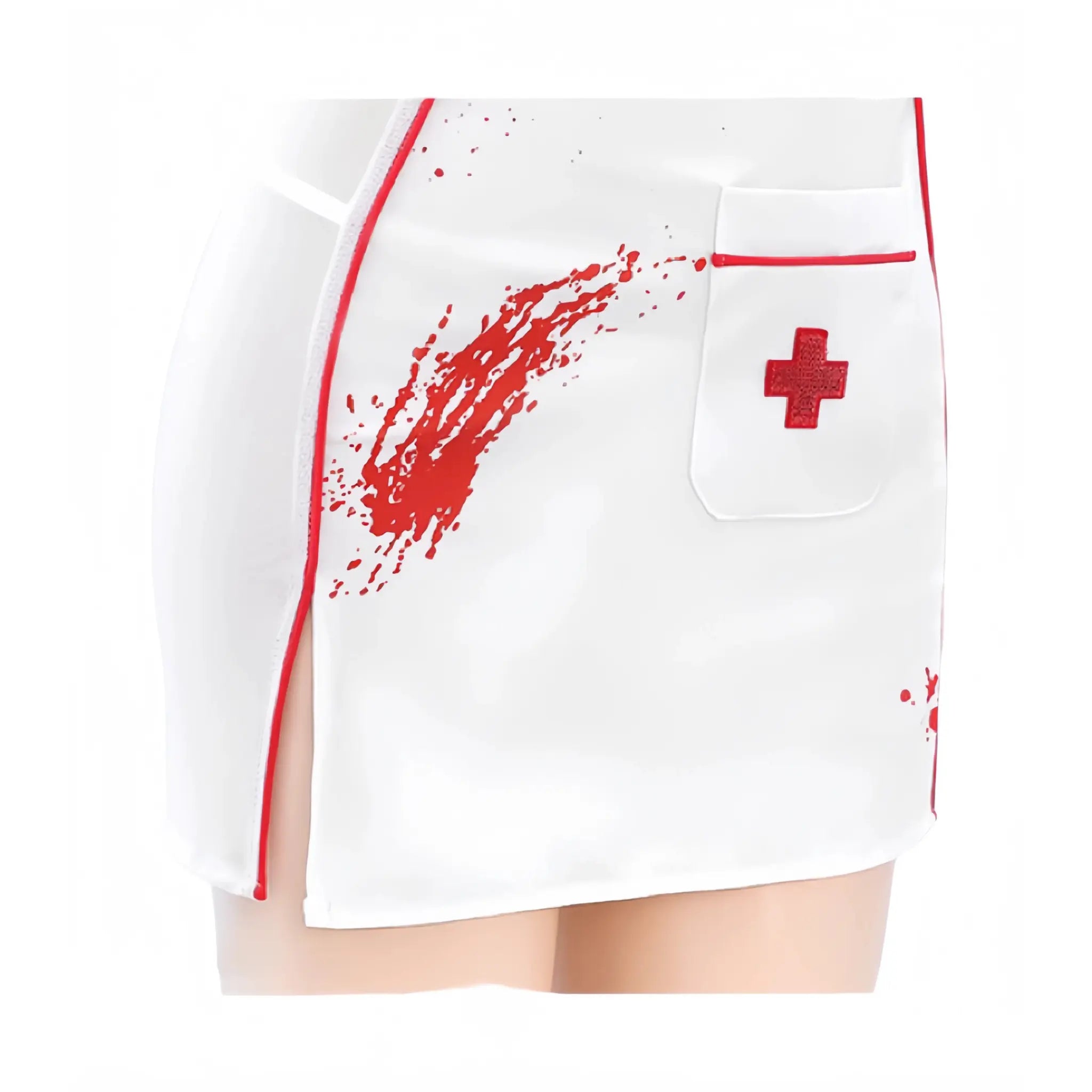 COSplay Seductive Nurse Print Lingerie Set Peach Passion