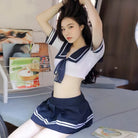 Innocent Exposed Waist Student Uniform Peach Passion