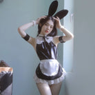 Playful and Cute Bunny Maid Costume Peach Passion