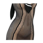 Bunny Drill Instructor Hollow Out Mesh Dress Lingerie Peach Passion