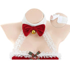 Strapless Backless Cute Christmas Reindeer Dress - Peach Passion