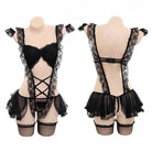 Romantic Lace Maid Set - Peach Passion