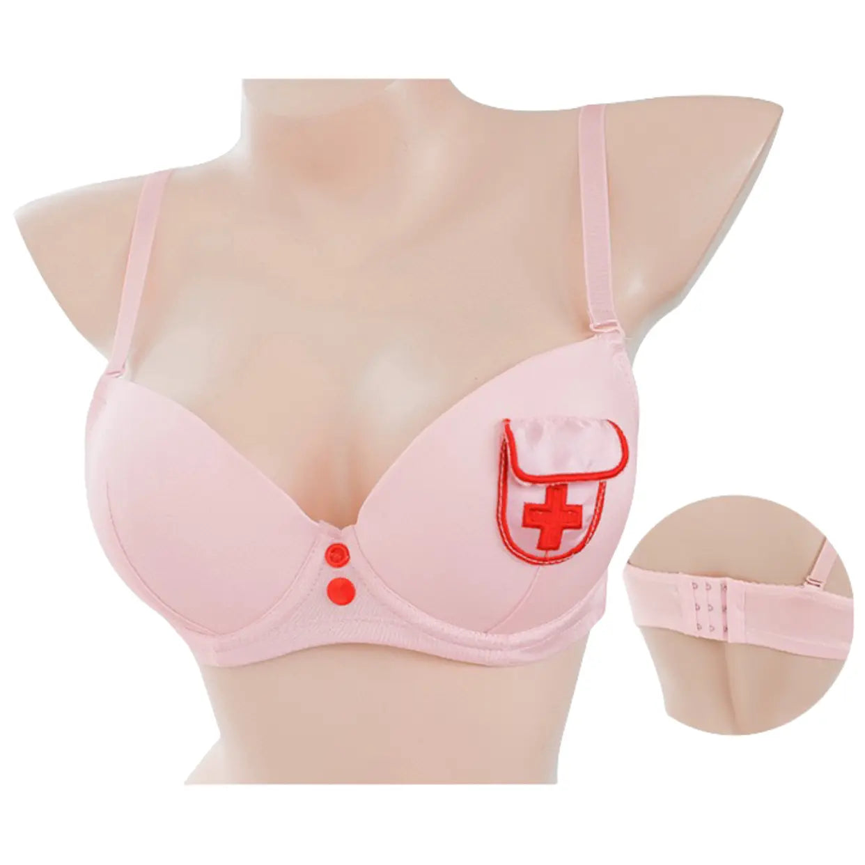 Padded Lace Nurse Set - Peach Passion