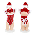 Plush Fly Shoulder Snap Crotch Christmas Ensemble Peach Passion