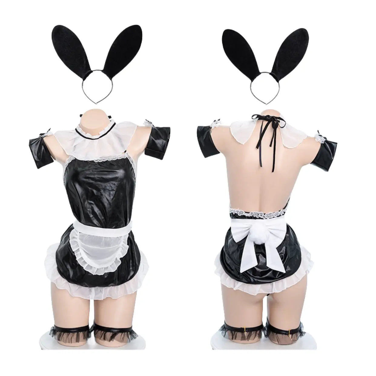 Playful and Cute Bunny Maid Costume Peach Passion