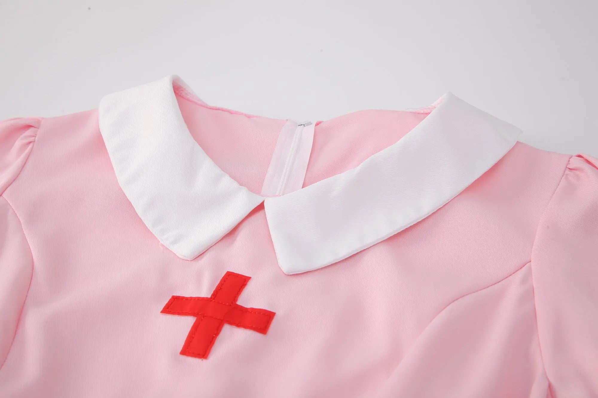 Sweet Nurse Costume with Bow Accents Peach Passion