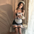 Rose Lace Sexy Maid Costume - Peach Passion