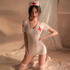 Sexy Nurse Costume - Peach Passion